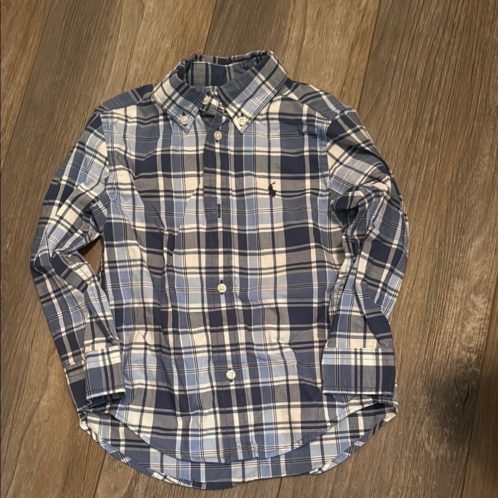 Ralph Lauren Kid’s Blue Plaid Shirt